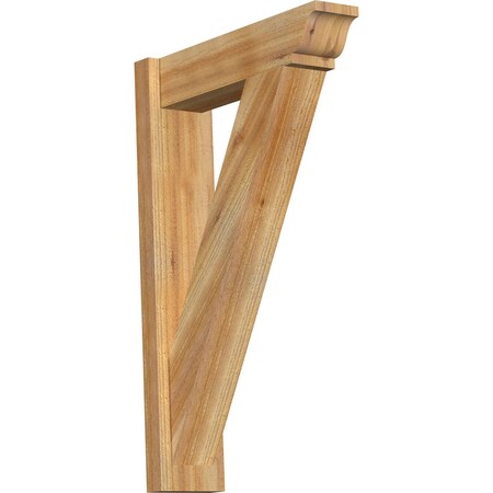 Ekena Millwork Traditional Rough Sawn Traditional Outlooker, Western Red Cedar, 6"W x 22"D x 34"H OUT06X22X34TRA01RWR